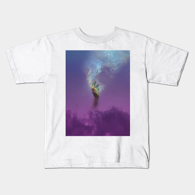 Reaching for the highest desire Kids T-Shirt by Kokeeneva